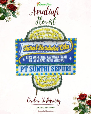 Papan Bunga Duka di Tanjung Laut Indah